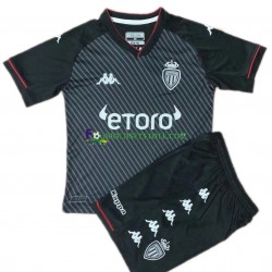 AS Monaco Trøje Udebane 2021-2022 Kort ærmer ,Børn Fodboldsæt