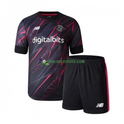 2022-2023 AS Roma Trøje 3. Valg Kort ærmer ,Børn Fodboldsæt