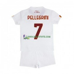 2022-2023 AS Roma Trøje Lorenzo Pellegrini 7 Udebane Kort ærmer ,Børn Fodboldsæt