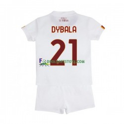 2022-2023 AS Roma Trøje Paulo Dybala 21 Udebane Kort ærmer ,Børn Fodboldsæt