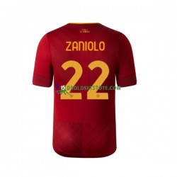 2022-2023 AS Roma Trøje Zaniolo 22 Hjemmebane Kort ærmer ,Mænd