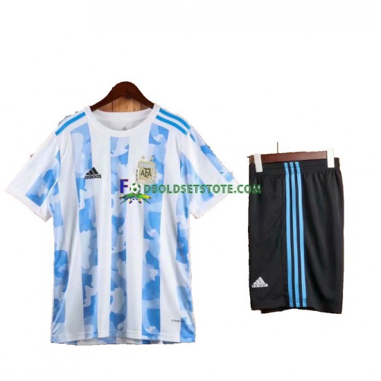 Argentina Trøje 2021 Hjemmebane Kort ærmer ,Børn Fodboldsæt Argentina Trøje 2021 Hjemmebane Kort ærmer ,Børn Fodboldsæt