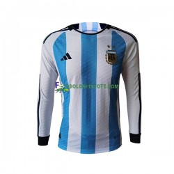 Argentina Trøje Hjemmebane World Cup 2022 Lange ærmer ,Mænd
