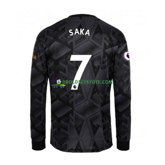 2022-2023 Arsenal Trøje Bukayo Saka 7 Udebane Lange ærmer ,Mænd 2022-2023 Arsenal Trøje Bukayo Saka 7 Udebane Lange ærmer ,Mænd