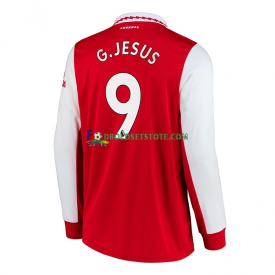2022-2023 Arsenal Trøje Gabriel Jesus 9 Hjemmebane Lange ærmer ,Mænd 2022-2023 Arsenal Trøje Gabriel Jesus 9 Hjemmebane Lange ærmer ,Mænd