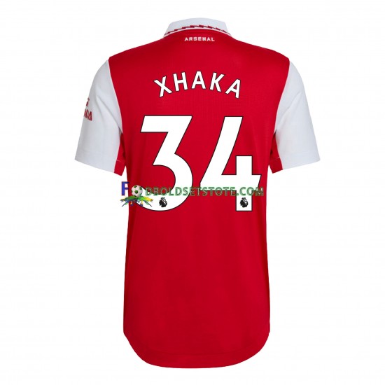 2022-2023 Arsenal Trøje Xhaka 34 Hjemmebane Kort ærmer ,Mænd 2022-2023 Arsenal Trøje Xhaka 34 Hjemmebane Kort ærmer ,Mænd