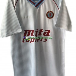 Aston Villa Trøje 1988 Retro Udebane Kort ærmer ,Mænd
