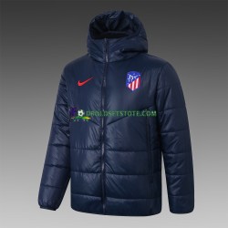 Atlético Madrid Blå Jakke Hætteklædte Vinter ,Mænd