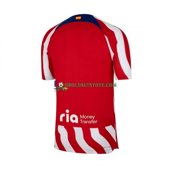 2022-2023 Atlético Madrid Trøje Hjemmebane Kort ærmer ,Mænd