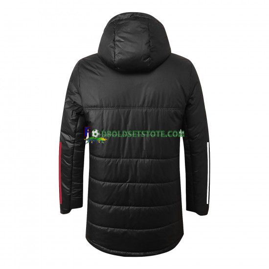 FC Bayern München Sort Jakke Hætteklædte Vinter ,Mænd