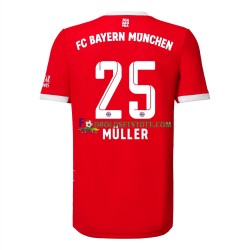 2022-2023 FC Bayern München Trøje Muller 25 Hjemmebane Kort ærmer ,Mænd