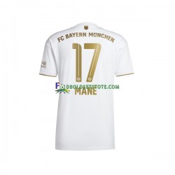 2022-2023 FC Bayern München Trøje Sadio Mane 17 Udebane Kort ærmer ,Mænd