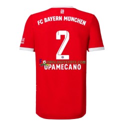 2022-2023 FC Bayern München Trøje Upamecano 2 Hjemmebane Kort ærmer ,Mænd