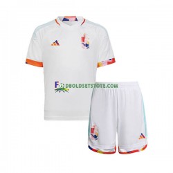 Belgien Trøje Udebane World Cup 2022 Kort ærmer ,Børn Fodboldsæt