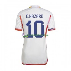 Belgien Trøje Eden Hazard 10 Udebane World Cup 2022 Kort ærmer ,Mænd