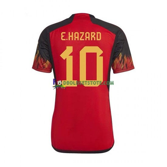 Belgien Trøje Hazard 10 Hjemmebane World Cup 2022 Kort ærmer ,Mænd Belgien Trøje Hazard 10 Hjemmebane World Cup 2022 Kort ærmer ,Mænd