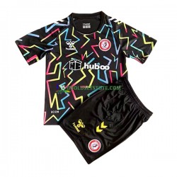 2022-2023 Bristol City Trøje Målmand Hjemmebane Kort ærmer ,Børn Fodboldsæt