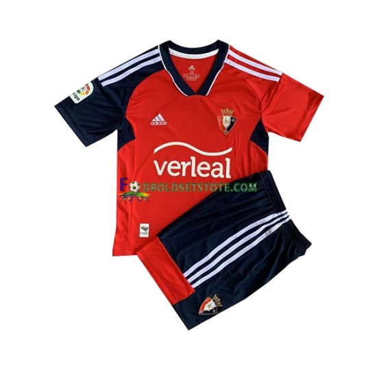 2022-2023 CA Osasuna Trøje Hjemmebane Kort ærmer ,Børn Fodboldsæt
