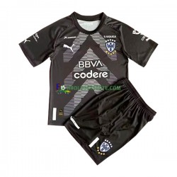 2022-2023 CF Monterrey Trøje Målmand Udebane Kort ærmer ,Børn Fodboldsæt
