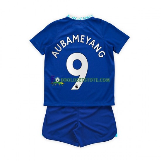 2022-2023 Chelsea Trøje Aubameyang 9 Hjemmebane Kort ærmer ,Børn Fodboldsæt 2022-2023 Chelsea Trøje Aubameyang 9 Hjemmebane Kort ærmer ,Børn Fodboldsæt