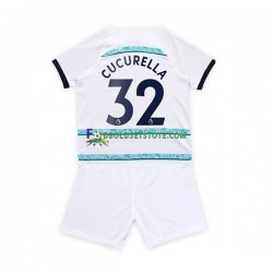 2022-2023 Chelsea Trøje Cucurella 32 Udebane Kort ærmer ,Børn Fodboldsæt