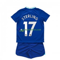 2022-2023 Chelsea Trøje Raheem Sterling 17 Hjemmebane Kort ærmer ,Børn Fodboldsæt