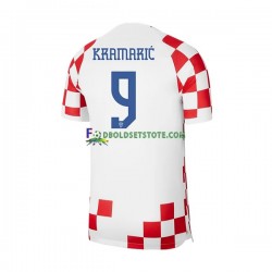 Kroatien Trøje Kramaric 9 Hjemmebane World Cup 2022 Kort ærmer ,Mænd