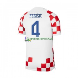 Kroatien Trøje Perisic 4 Hjemmebane World Cup 2022 Kort ærmer ,Mænd