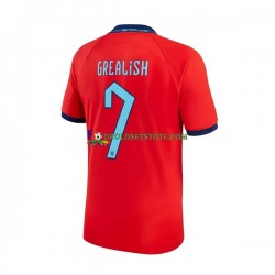 England Trøje Grealish 7 Udebane World Cup 2022 Kort ærmer ,Mænd