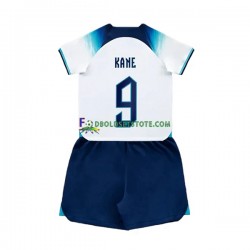 England Trøje Kane 9 Hjemmebane World Cup 2022 Kort ærmer ,Børn Fodboldsæt