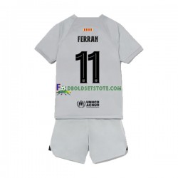 2022-2023 FC Barcelona Trøje Ferran Torres 11 3. Valg Kort ærmer ,Børn Fodboldsæt