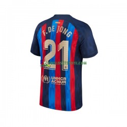 2022-2023 FC Barcelona Trøje Frenkie de Jong 21 Hjemmebane Kort ærmer ,Mænd