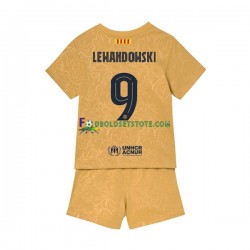 2022-2023 FC Barcelona Trøje Lewandowski 9 Udebane Kort ærmer ,Børn Fodboldsæt