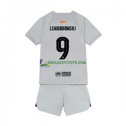 2022-2023 FC Barcelona Trøje Lewandowski 9 3. Valg Kort ærmer ,Børn Fodboldsæt