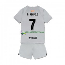 2022-2023 FC Barcelona Trøje Ousmane Dembele 7 3. Valg Kort ærmer ,Børn Fodboldsæt