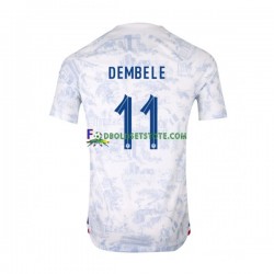 Frankrig Trøje Dembele 11 Udebane World Cup 2022 Kort ærmer ,Mænd Frankrig Trøje Dembele 11 Udebane World Cup 2022 Kort ærmer ,Mænd