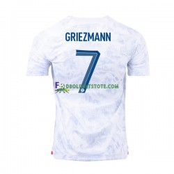 Frankrig Trøje Griezmann 7 Udebane World Cup 2022 Kort ærmer ,Mænd