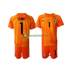Frankrig Trøje Hugo Lloris 1 Målmand Udebane World Cup 2022 Kort ærmer ,Børn Fodboldsæt Frankrig Trøje Hugo Lloris 1 Målmand Udebane World Cup 2022 Kort ærmer ,Børn Fodboldsæt