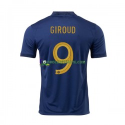 Frankrig Trøje Olivier Giroud 9 Hjemmebane World Cup 2022 Kort ærmer ,Mænd Frankrig Trøje Olivier Giroud 9 Hjemmebane World Cup 2022 Kort ærmer ,Mænd