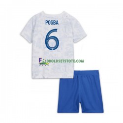 Frankrig Trøje Pogba 6 Udebane World Cup 2022 Kort ærmer ,Børn Fodboldsæt Frankrig Trøje Pogba 6 Udebane World Cup 2022 Kort ærmer ,Børn Fodboldsæt