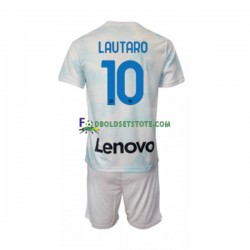 2022-2023 Inter Milan Trøje Lautaro Martinez 10 Udebane Kort ærmer ,Børn Fodboldsæt