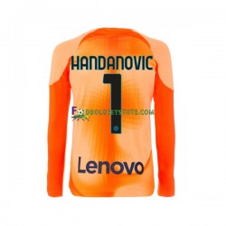 2022-2023 Inter Milan Trøje Samir Handanovic 1 Målmand 4. Valg Lange ærmer ,Mænd