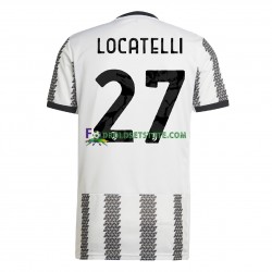 2022-2023 Juventus Trøje Locatelli 27 Hjemmebane Kort ærmer ,Mænd