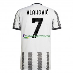 2022-2023 Juventus Trøje Vlahovic 7 Hjemmebane Kort ærmer ,Mænd