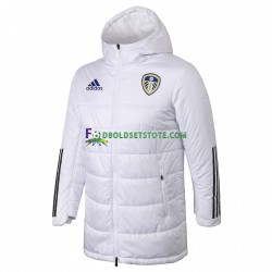 Leeds United Hvid Jakke Hætteklædte Vinter ,Mænd