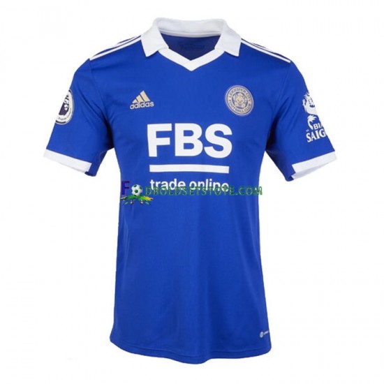 2022-2023 Leicester City Trøje Hjemmebane Kort ærmer ,Mænd