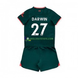 2022-2023 Liverpool Trøje Darwin Nunez 27 3. Valg Kort ærmer ,Børn Fodboldsæt