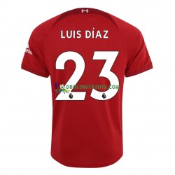 2022-2023 Liverpool Trøje Luis Diaz 23 Hjemmebane Kort ærmer ,Mænd