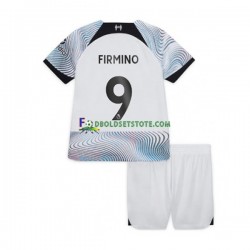 2022-2023 Liverpool Trøje Roberto Firmino 9 Udebane Kort ærmer ,Børn Fodboldsæt