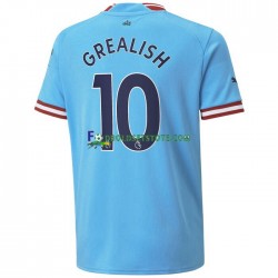 2022-2023 Manchester City Trøje Grealish 10 Hjemmebane Kort ærmer ,Mænd